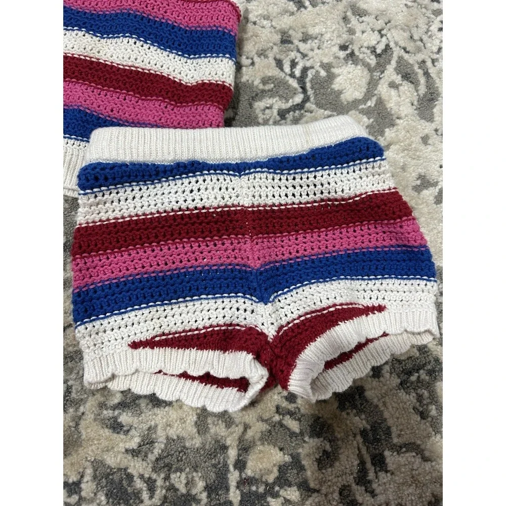 Old Navy Baby Girl Stripped Crochet Outfit Size 12-18 Month